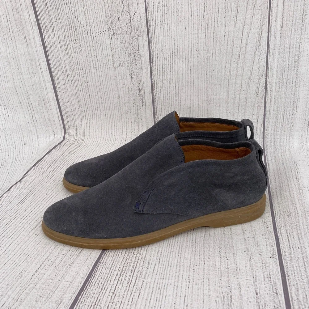 Peter Millar Chukka Excursionist Boot Mens 8.5 Blue Suede Gum Sole Slip On Shoes